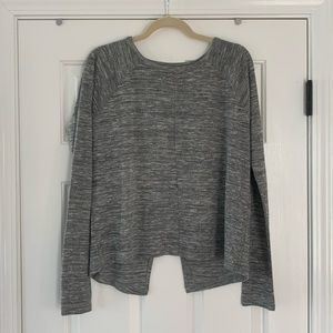 Rag & bone split open back long sleeve top